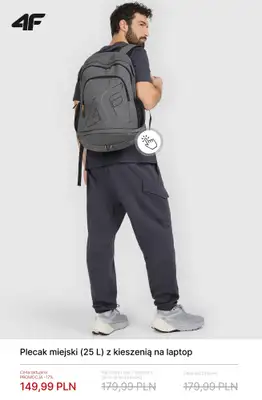 4F - gazetka promocyjna Mid Season Sale: Torby, plecaki, nerki od soboty 18.04  - strona 12