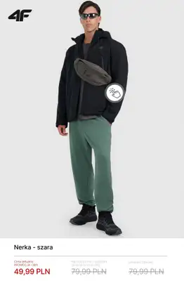 4F - gazetka promocyjna Mid Season Sale: Torby, plecaki, nerki od soboty 18.04  - strona 8