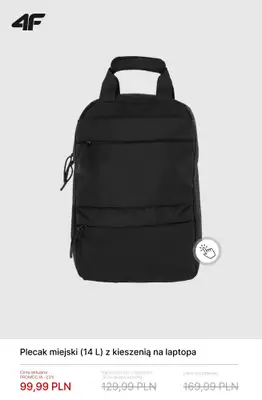 4F - gazetka promocyjna Mid Season Sale: Torby, plecaki, nerki od soboty 18.04  - strona 2