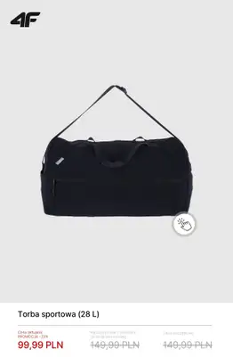 4F - gazetka promocyjna Mid Season Sale: Torby, plecaki, nerki od soboty 18.04  - strona 3