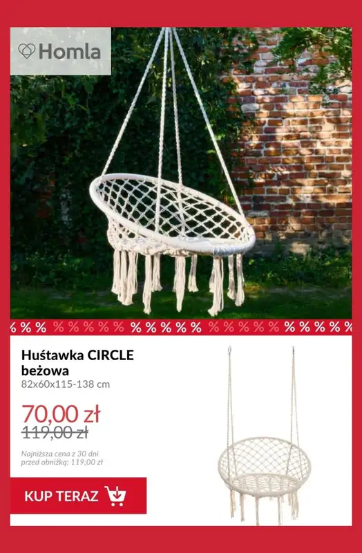 #Nowości i trendy - gazetka promocyjna Sezon na relaks - produkty na balkon i do ogrodu! od piątku 17.04  - strona 12