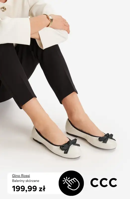 CCC - gazetka promocyjna Baleriny damskie od soboty 18.04  - strona 10