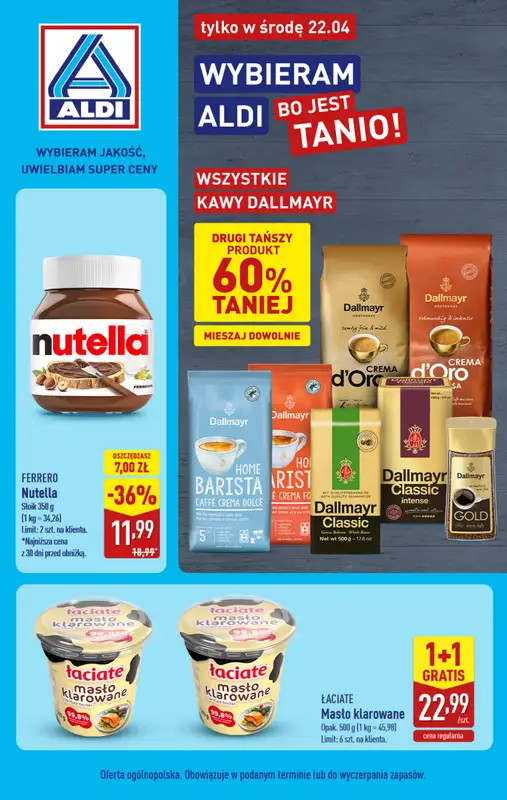 Aldi - gazetka promocyjna Najlepsze oferty na środę w Aldi!  