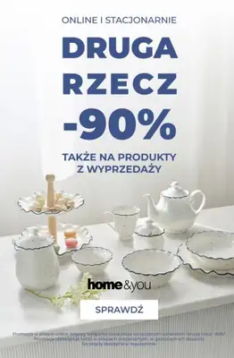 home&you - gazetka promocyjna Druga rzecz -90% od piątku 17.04 do wtorku 21.04
