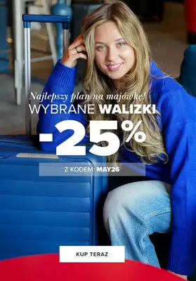 BEST SALE - gazetka promocyjna Puccini | Wybrane walizki -25% od piątku 17.04 do wtorku 21.04