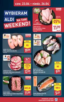 Aldi - gazetka promocyjna Weekend super cen w Aldi! od czwartku 23.04 do niedzieli 26.04 - strona 9