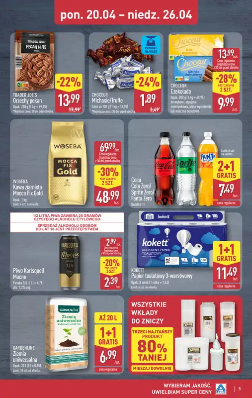 Aldi - gazetka promocyjna Weekend super cen w Aldi! od czwartku 23.04 do niedzieli 26.04 - strona 5