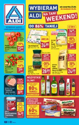 Aldi - gazetka promocyjna Weekend super cen w Aldi! od czwartku 23.04 do niedzieli 26.04