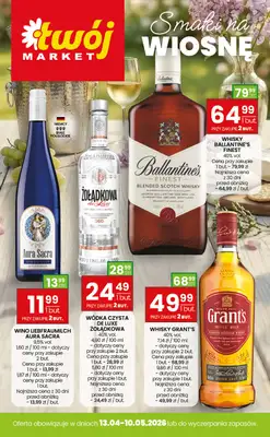 Twój Market - gazetka promocyjna Gazetka alkoholowa od piątku 17.04 do niedzieli 10.05