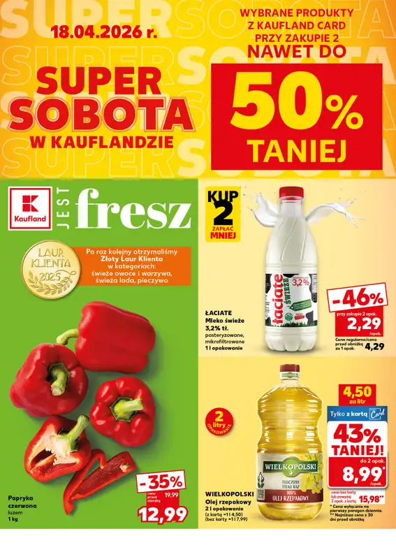 Kaufland - gazetka promocyjna Oferta Kaufland - SUPER SOBOTA   - strona 2