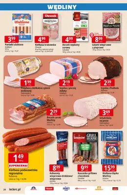 Leclerc - gazetka promocyjna Oferta E.Leclerc I Majówka od wtorku 21.04 do soboty 02.05 - strona 24