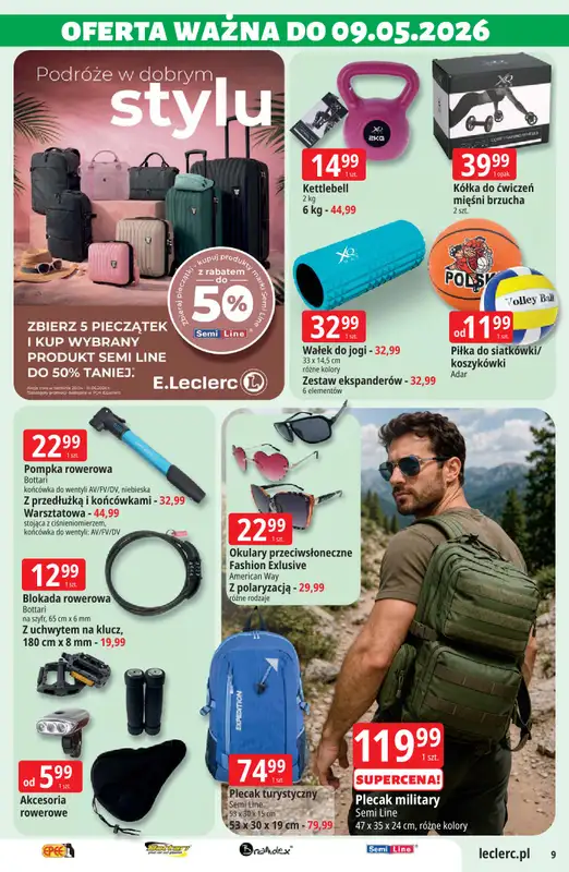 Leclerc - gazetka promocyjna Oferta E.Leclerc I Majówka od wtorku 21.04 do soboty 02.05 - strona 9