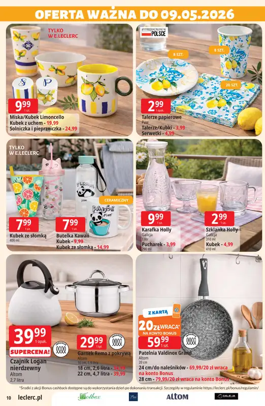 Leclerc - gazetka promocyjna Oferta E.Leclerc I Majówka od wtorku 21.04 do soboty 02.05 - strona 10