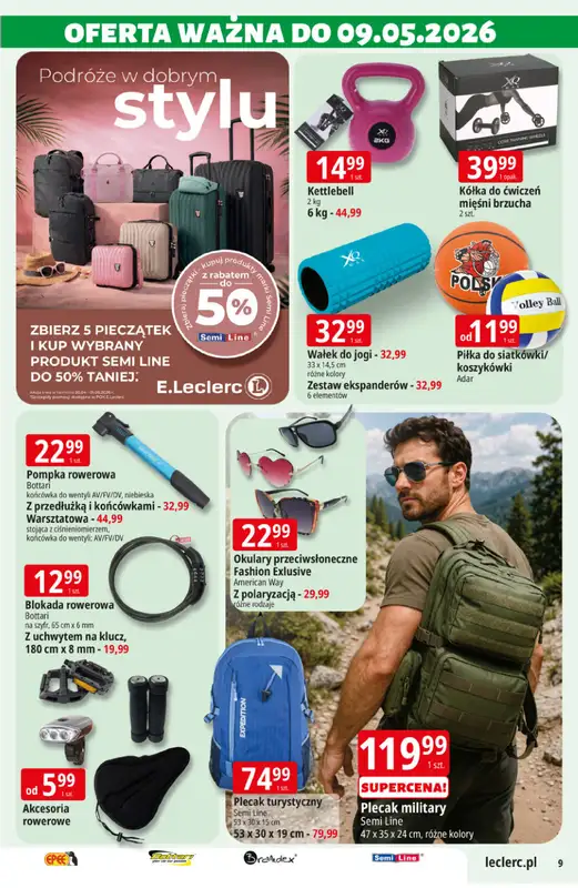 Leclerc - gazetka promocyjna Oferta E.Leclerc I Majówka od wtorku 21.04 do soboty 02.05 - strona 9