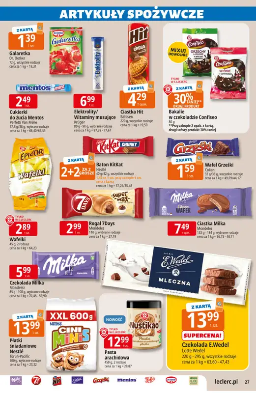 Leclerc - gazetka promocyjna Oferta E.Leclerc I Majówka od wtorku 21.04 do soboty 02.05 - strona 27