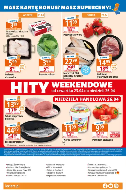 Leclerc - gazetka promocyjna Oferta E.Leclerc I Majówka od wtorku 21.04 do soboty 02.05 - strona 32