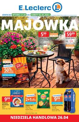 Leclerc - gazetka promocyjna Oferta E.Leclerc I Majówka od wtorku 21.04 do soboty 02.05