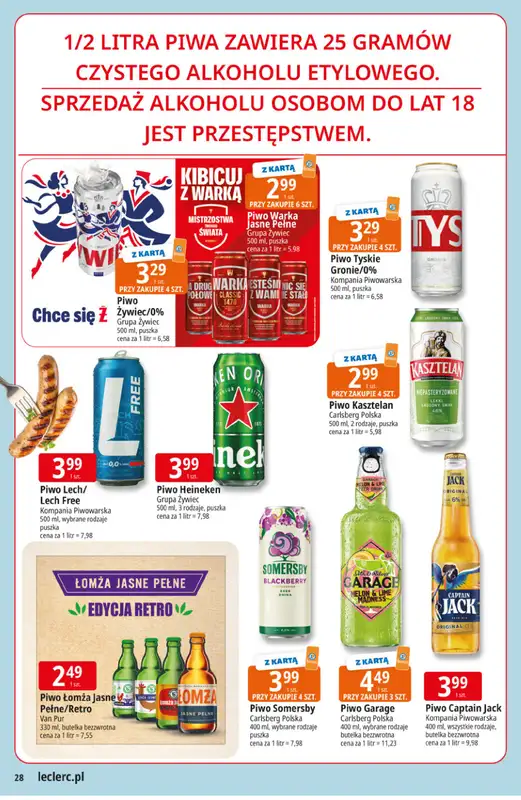 Leclerc - gazetka promocyjna Oferta E.Leclerc I Majówka od wtorku 21.04 do soboty 02.05 - strona 28
