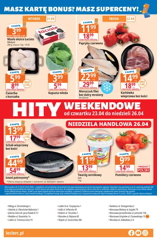 Leclerc - gazetka promocyjna Oferta E.Leclerc I Majówka od wtorku 21.04 do soboty 02.05 - strona 32