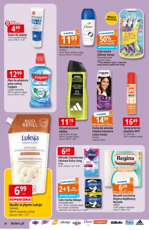 Leclerc - gazetka promocyjna Oferta E.Leclerc I Majówka od wtorku 21.04 do soboty 02.05 - strona 30