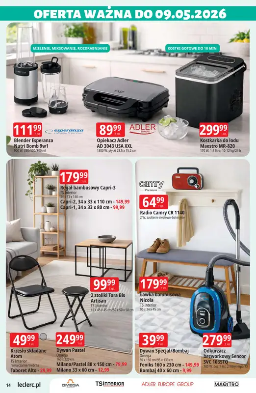 Leclerc - gazetka promocyjna Oferta E.Leclerc I Majówka od wtorku 21.04 do soboty 02.05 - strona 14