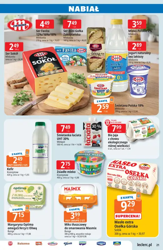 Leclerc - gazetka promocyjna Oferta E.Leclerc I Majówka od wtorku 21.04 do soboty 02.05 - strona 21