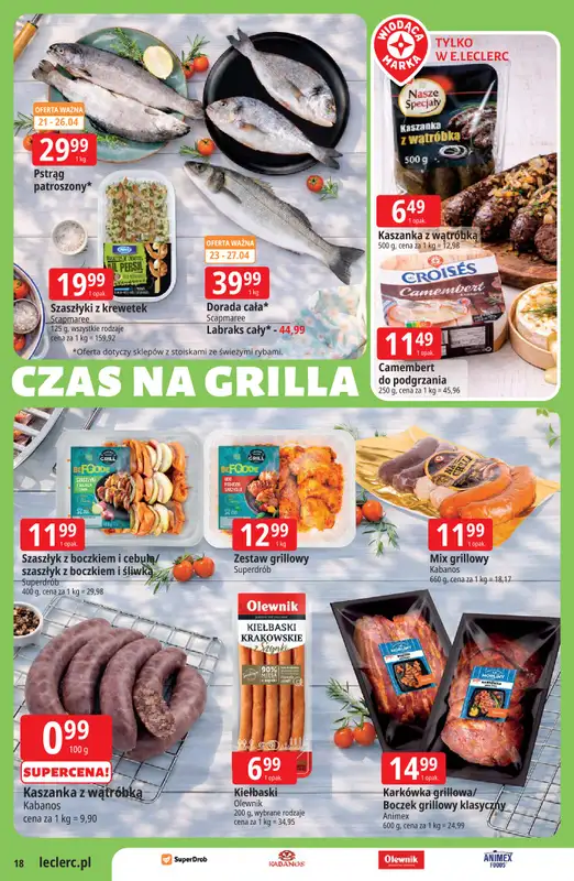 Leclerc - gazetka promocyjna Oferta E.Leclerc I Majówka od wtorku 21.04 do soboty 02.05 - strona 18