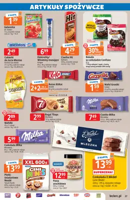 Leclerc - gazetka promocyjna Oferta E.Leclerc I Majówka od wtorku 21.04 do soboty 02.05 - strona 27