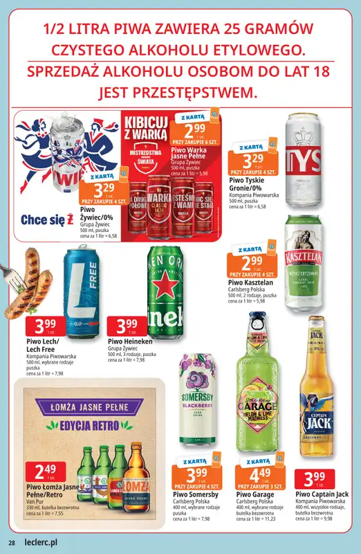 Leclerc - gazetka promocyjna Oferta E.Leclerc I Majówka od wtorku 21.04 do soboty 02.05 - strona 28