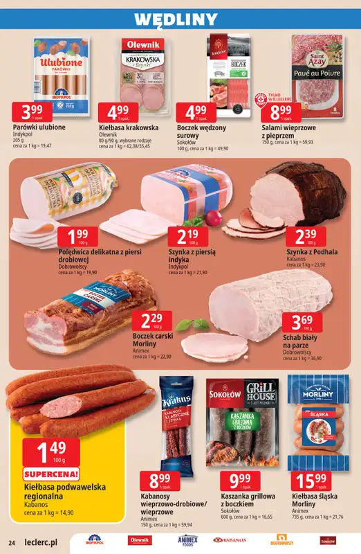 Leclerc - gazetka promocyjna Oferta E.Leclerc I Majówka od wtorku 21.04 do soboty 02.05 - strona 24