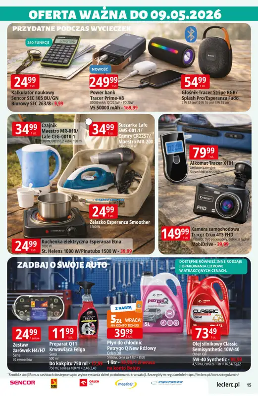 Leclerc - gazetka promocyjna Oferta E.Leclerc I Majówka od wtorku 21.04 do soboty 02.05 - strona 15