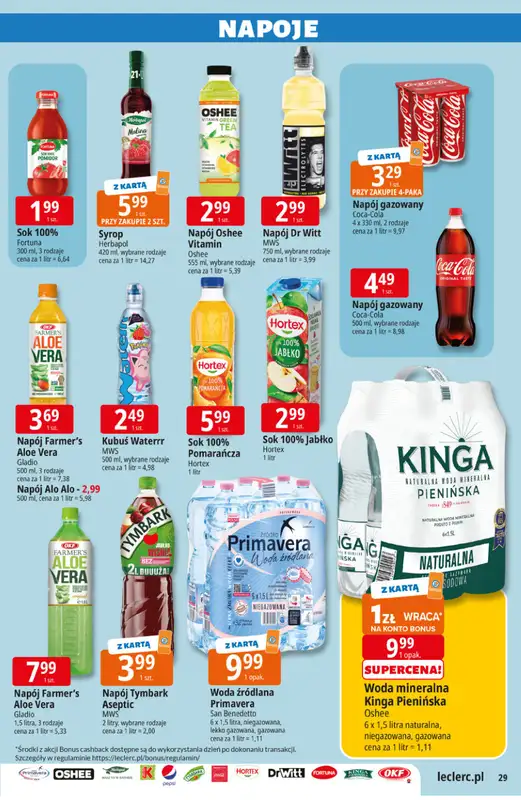 Leclerc - gazetka promocyjna Oferta E.Leclerc I Majówka od wtorku 21.04 do soboty 02.05 - strona 29