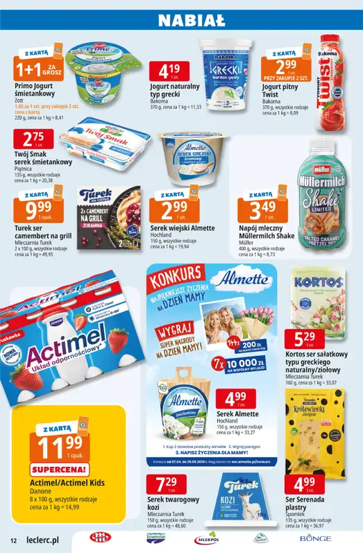 Leclerc - gazetka promocyjna Oferta E.Leclerc I Majówka od wtorku 21.04 do soboty 02.05 - strona 12