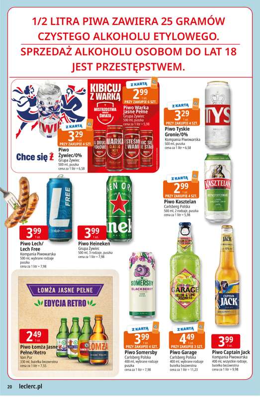 Leclerc - gazetka promocyjna Oferta E.Leclerc I Majówka od wtorku 21.04 do soboty 02.05 - strona 20