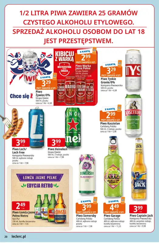 Leclerc - gazetka promocyjna Oferta E.Leclerc I Majówka od wtorku 21.04 do soboty 02.05 - strona 20
