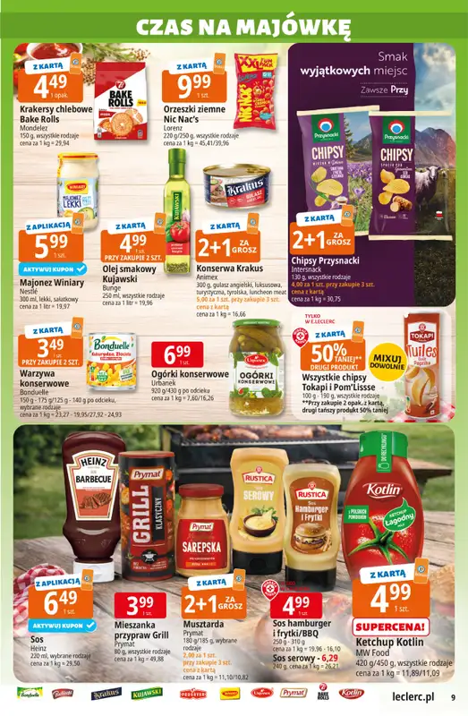 Leclerc - gazetka promocyjna Oferta E.Leclerc I Majówka od wtorku 21.04 do soboty 02.05 - strona 9