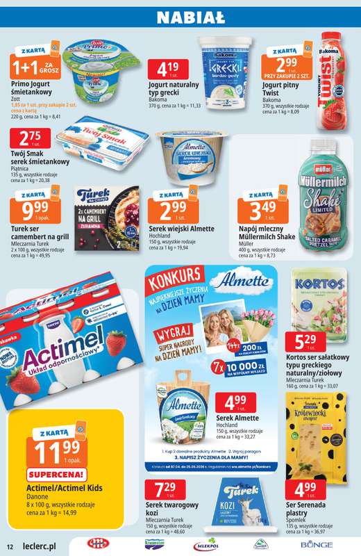 Leclerc - gazetka promocyjna Oferta E.Leclerc I Majówka od wtorku 21.04 do soboty 02.05 - strona 12