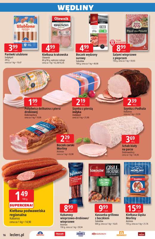 Leclerc - gazetka promocyjna Oferta E.Leclerc I Majówka od wtorku 21.04 do soboty 02.05 - strona 16