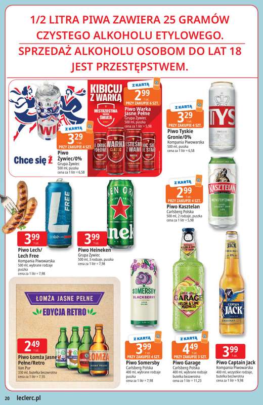 Leclerc - gazetka promocyjna Oferta E.Leclerc I Majówka od wtorku 21.04 do soboty 02.05 - strona 20