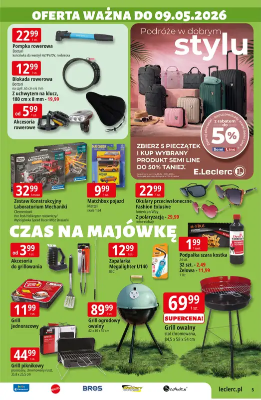 Leclerc - gazetka promocyjna Oferta E.Leclerc I Majówka od wtorku 21.04 do soboty 02.05 - strona 5