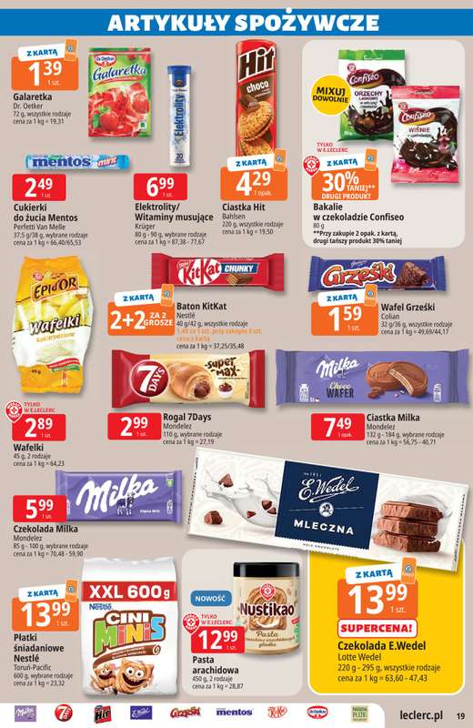 Leclerc - gazetka promocyjna Oferta E.Leclerc I Majówka od wtorku 21.04 do soboty 02.05 - strona 19
