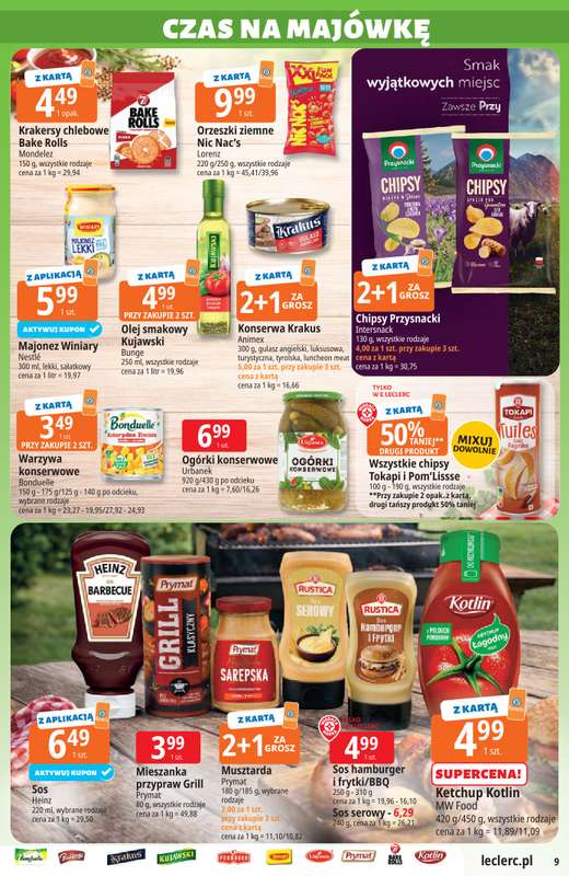 Leclerc - gazetka promocyjna Oferta E.Leclerc I Majówka od wtorku 21.04 do soboty 02.05 - strona 9