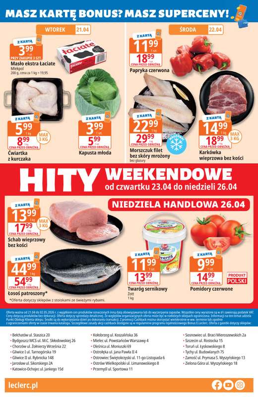 Leclerc - gazetka promocyjna Oferta E.Leclerc I Majówka od wtorku 21.04 do soboty 02.05 - strona 24