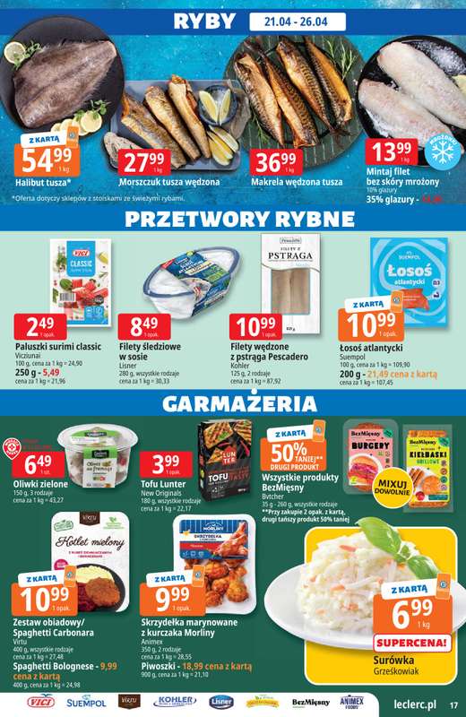 Leclerc - gazetka promocyjna Oferta E.Leclerc I Majówka od wtorku 21.04 do soboty 02.05 - strona 17