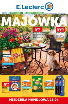 Leclerc - gazetka promocyjna Oferta E.Leclerc I Majówka od wtorku 21.04 do soboty 02.05