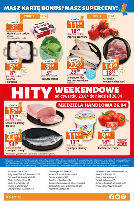 Leclerc - gazetka promocyjna Oferta E.Leclerc I Majówka od wtorku 21.04 do soboty 02.05 - strona 24