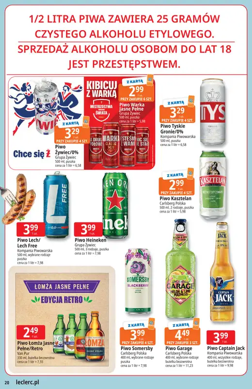 Leclerc - gazetka promocyjna Oferta E.Leclerc I Majówka od wtorku 21.04 do soboty 02.05 - strona 20