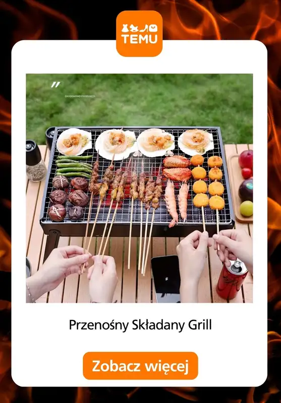 Temu - gazetka promocyjna Grille i akcesoria na majówkę od piątku 17.04  - strona 11