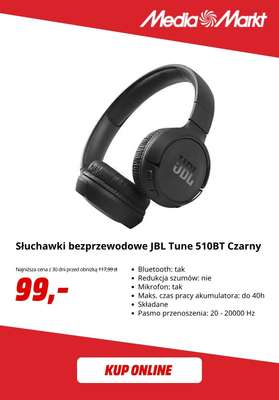 Słuchawki bezprzewodowe JBL Tune 510BT Czarny