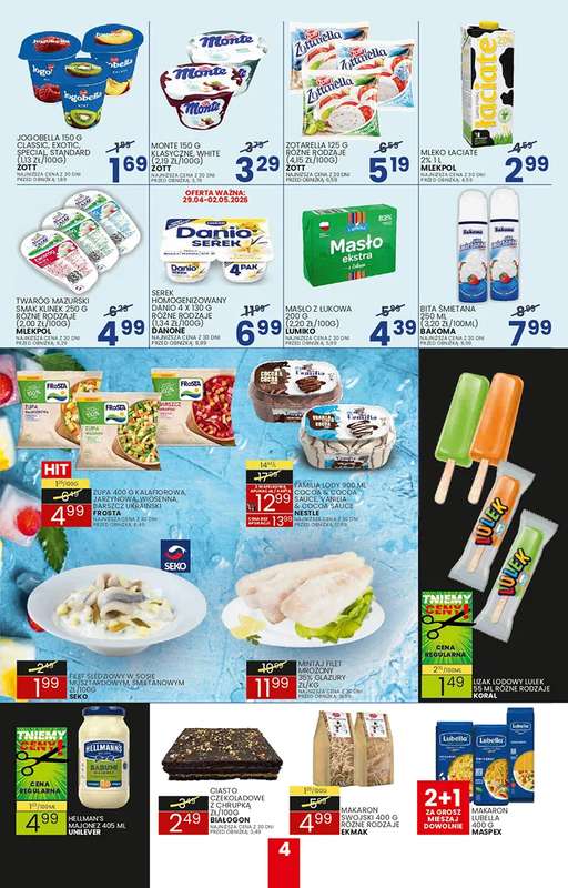 Wafelek - gazetka promocyjna Gazetka od poniedziałku 20.04 do soboty 02.05 - strona 4